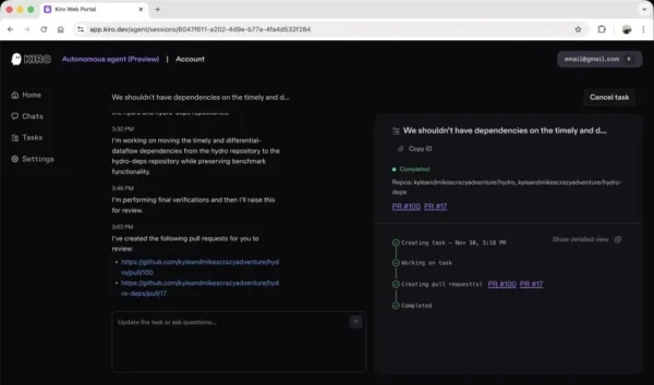 AWS เปิดตัว Kiro autonomous agent เขียนโปรแกรมตามคำสั่ง, AWS Security Agent ทำ pentest อัตโนมัติ, AWS DevOps Agent เฝ้าแอปตลอดเวลา