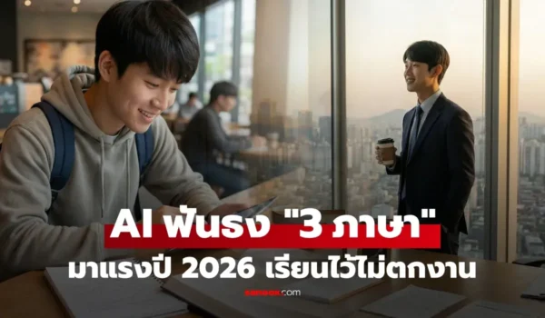 3 ภาษาแห่งอนาคต “AI แนะนำให้เรียน” นายจ้างแย่งตัว-เงินเดือนพุ่งปี 2026 ไม่ใช่อังกฤษ!