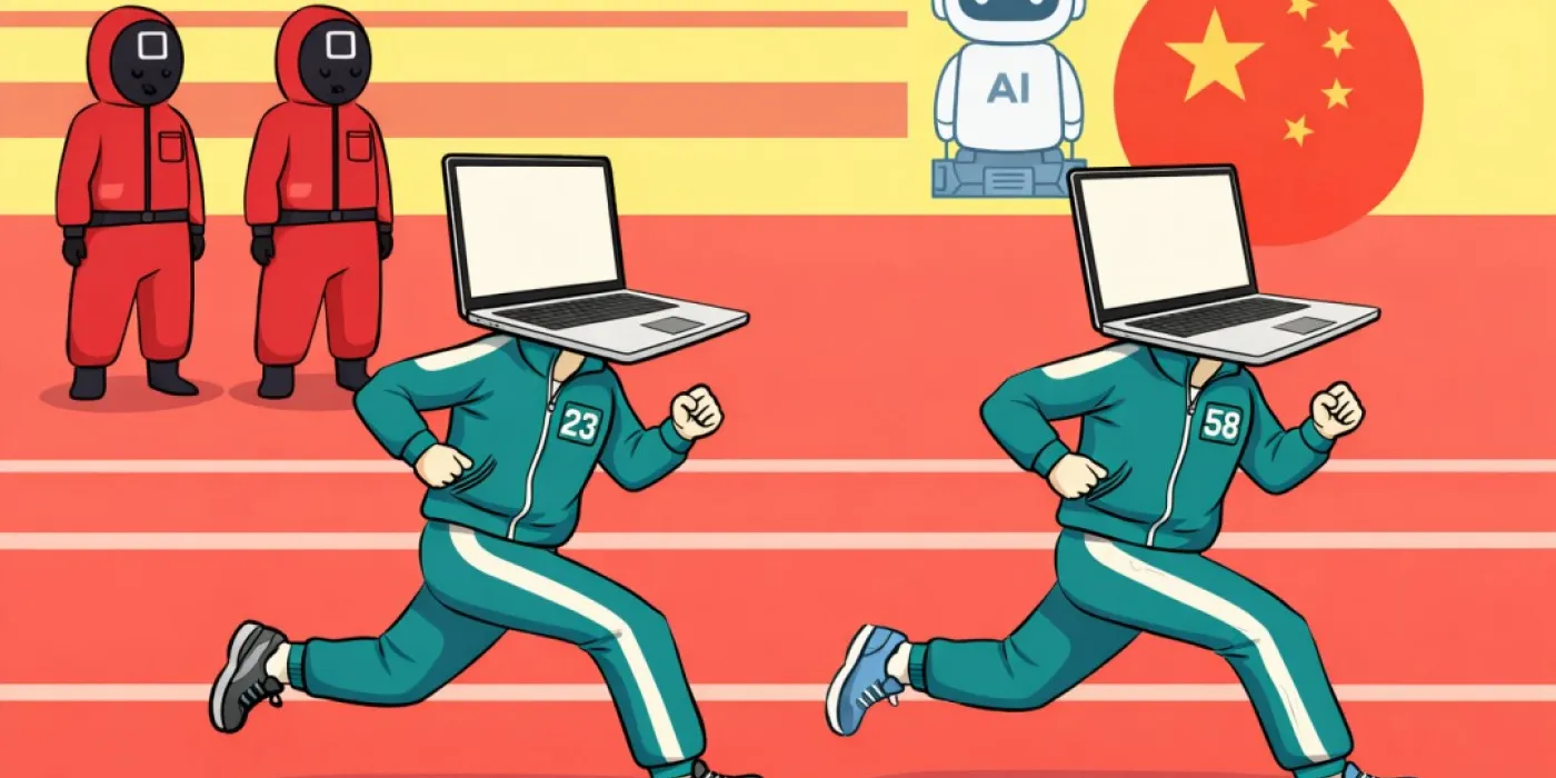 "รู้สึกเหมือนอยู่ใน Squid Game" คนทำงานจีนต้องดิ้นรนตามให้ทัน AI
