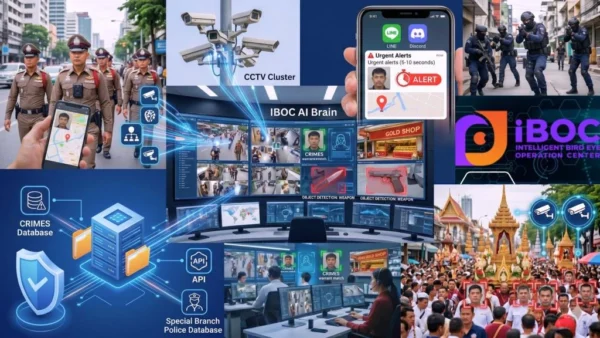 IBOC นวัตกรรมเมดอินไทยแลนด์ สายตรวจอัจฉริยะพลัง AI ตอบโจทย์เมืองไทยปลอดภัย