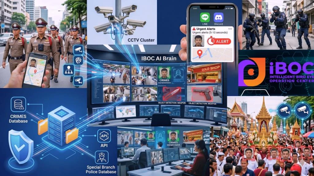 IBOC นวัตกรรมเมดอินไทยแลนด์ สายตรวจอัจฉริยะพลัง AI ตอบโจทย์เมืองไทยปลอดภัย