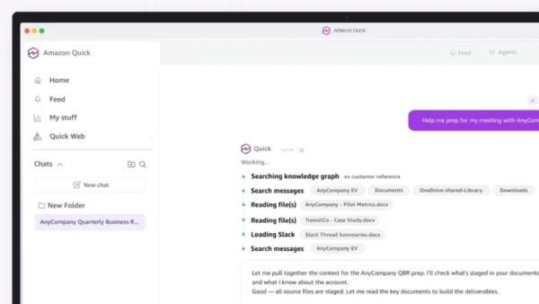 Amazon ออกแอพ Quick ผู้ช่วย AI เวอร์ชันเดสก์ท็อป จัดการไฟล์ในเครื่องได้