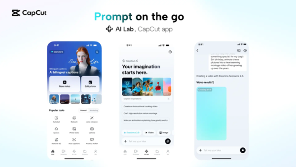 CapCut เปิดตัว AI ที่สร้างวิดีโอได้โดยใช้คำอธิบายเพียงไม่กี่บรรทัด